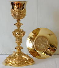French Antique Baroque Chalice